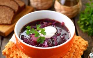 Непривычный борщ из краснокочанной капусты — это вкусно и полезно! Рецепты приготовления