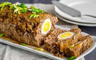 Мясной рулет с яйцом в духовке — пошаговые рецепты с фото